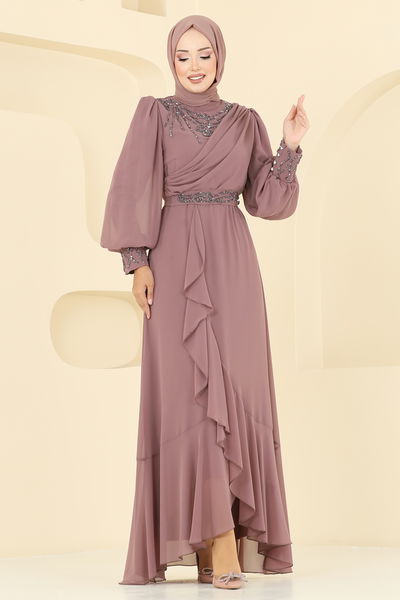 A.B. - Evening Dress 8088AB368-MS Powder Vision - 386599