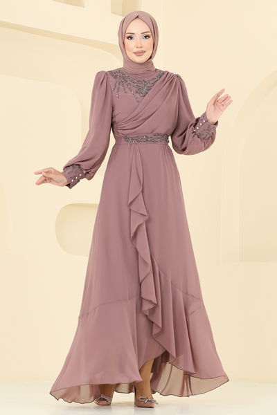 A.B. - Evening Dress 8088AB368-MS Powder Vision - 386600