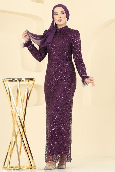 A.B. - Evening Dress 8090AB368-MS Damson - 414730