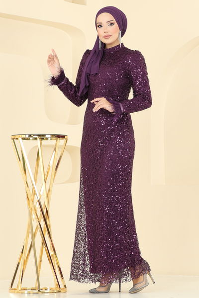 A.B. - Evening Dress 8090AB368-MS Damson - 414731