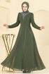 Evening Dress 8106AB368-MS Khaki - Thumbnail