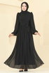 فستان سهرة أسود 8110AB368-MS - Thumbnail