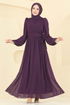 Evening Dress 8110AB368-MS Damson - Thumbnail