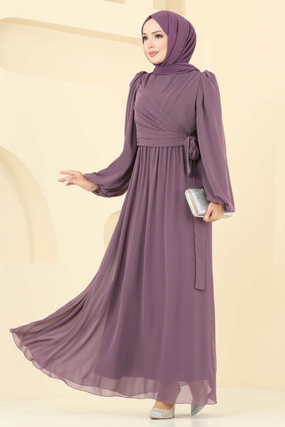 A.B. - Evening Dress 8110AB368-MS Dark Lilac - 393007