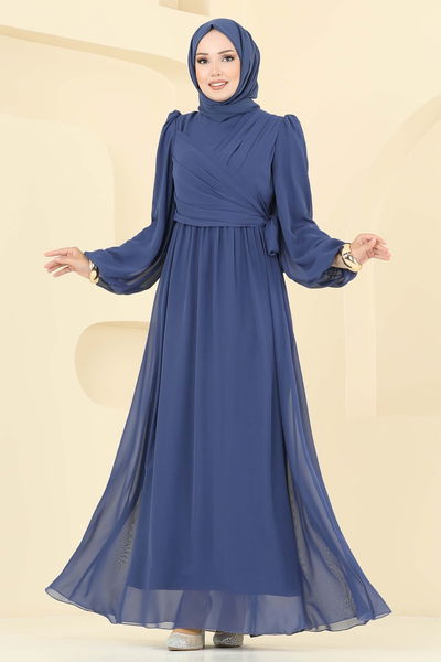 A.B. - Evening Dress 8110AB368-MS Indigo - 393018