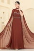 Evening Dress 8112AB368-MS Copper - Thumbnail
