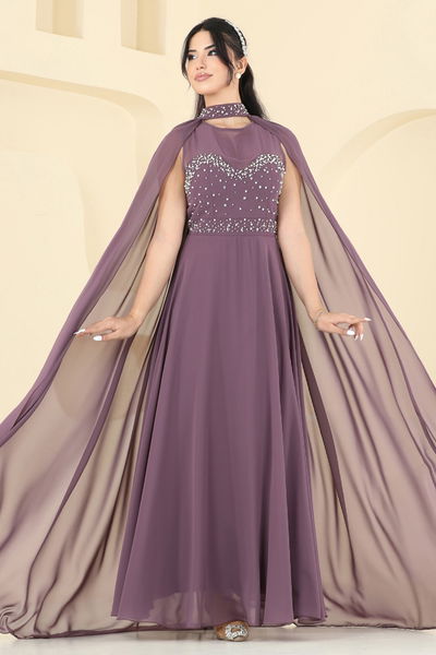 A.B. - Evening Dress 8112AB368-MS Dark Lilac - 395888