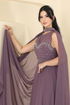 Evening Dress 8112AB368-MS Dark Lilac - Thumbnail
