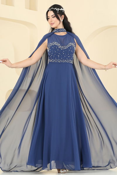 A.B. - Evening Dress 8112AB368-MS Navy Blue - 395917