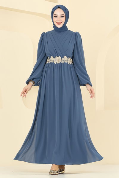 A.B. - Evening Dress 8115AB368-MS Indigo - 394223