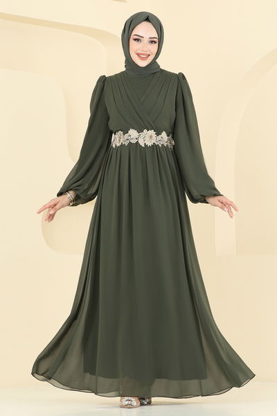 A.B. - Evening Dress 8115AB368-MS Khaki - 394231