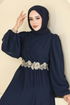 فستان سهرة كحلي 8115AB368-MS - Thumbnail