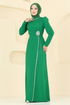 Evening Dress 8116ABK1075-MS Green - Thumbnail