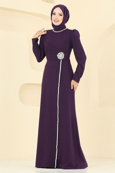 A.B.K. - فستان سهرة أرجواني 8116ABK1075-MS - 393074