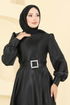 فستان سهرة أسود ASM2753-MS - Thumbnail