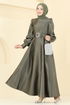 Evening Dress ASM2753-MS Khaki - Thumbnail