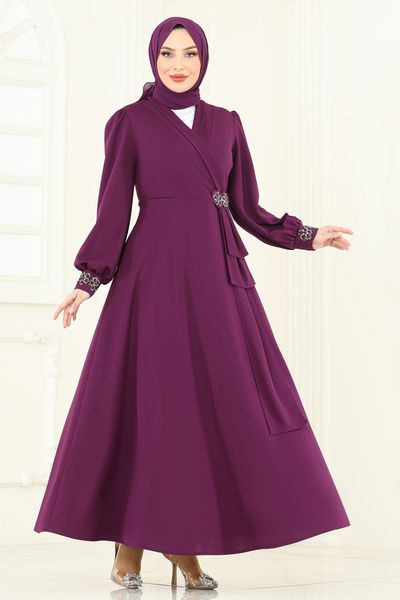 A.S.M. - Evening Dress ASM2804-MS Damson - 361128