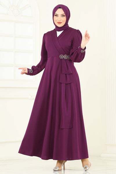 A.S.M. - Evening Dress ASM2804-MS Damson - 361129