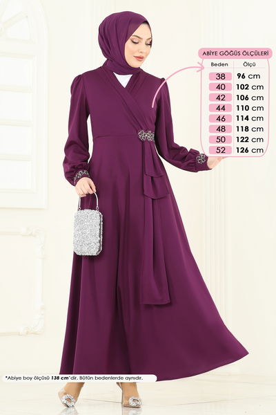 A.S.M. - Evening Dress ASM2804-MS Damson - 361133