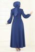 Evening Dress ASM2804-MS Indigo - Thumbnail