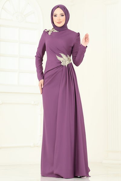 A.S.M. - Evening Dress ASM2810-MS Dark Lilac - 361198