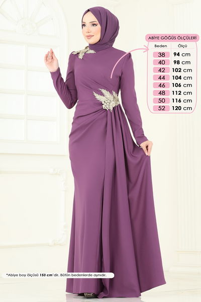 A.S.M. - Evening Dress ASM2810-MS Dark Lilac - 361202