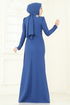 Evening Dress ASM2810-MS Indigo - Thumbnail