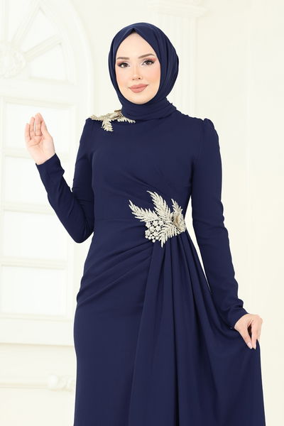 A.S.M. - Evening Dress ASM2810-MS Navy Blue - 361221