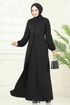 فستان سهرة أسود ASM2811-MS - Thumbnail