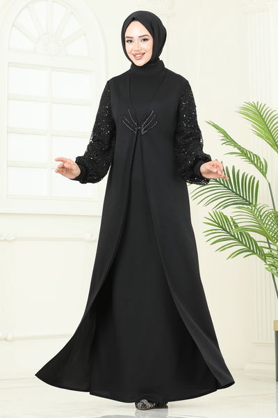 A.S.M. - فستان سهرة أسود ASM2811-MS - 361337