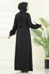 فستان سهرة أسود ASM2811-MS - Thumbnail