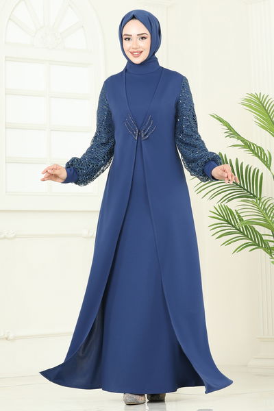 A.S.M. - Evening Dress ASM2811-MS Indigo - 361333