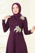 Evening Dress ASM2812-MS Damson - Thumbnail