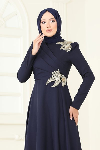 A.S.M. - Evening Dress ASM2812-MS Navy Blue - 361267