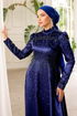 Evening Wear 015AZ865-MS Navy Blue - Thumbnail