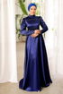 Evening Wear 015AZ865-MS Navy Blue - Thumbnail