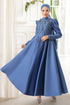Evening Wear 6357YG95-MS Indigo - Thumbnail