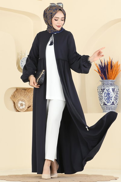 S.L. - Fırfır Detaylı Dabıl Ferace 2796SL432-MS Laci - 423650