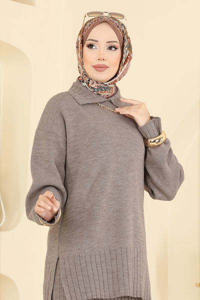 A.Y.D. - Fırfır Detaylı Triko Takım 2773AYD574-MS Vizyon - 417604