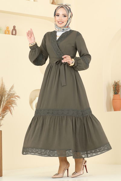 S.L. - Fisto Detaylı Etekli Takım 2721SL432-MS Haki - 387623