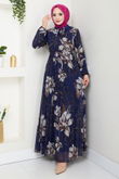 MRV A.N.T. - Fleur À Motifs Hijab Robe 5035ANT904-L Laci