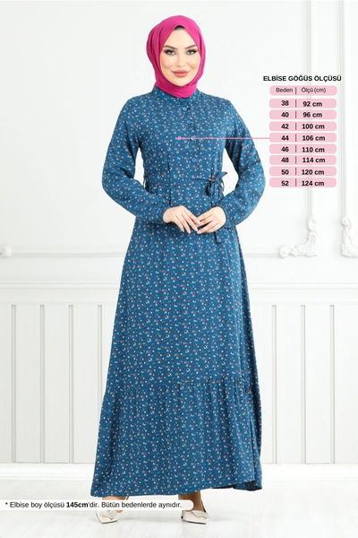 MRV Z.N.N. - زهرة منقوشة اللباس 4069 زن 894 م النفط - 353173