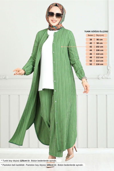 MRV E.N.D. - From The Front Buttoned Up Hijab Team 5676END900-M Khaki - 352879