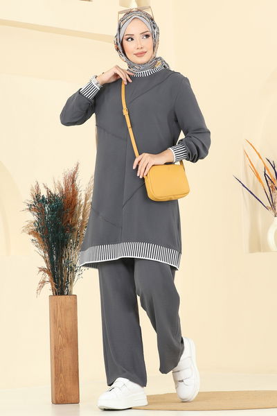 S.L. - Garni Detay Aerobin Takım 2635SL432-MS Antrasit - 406735