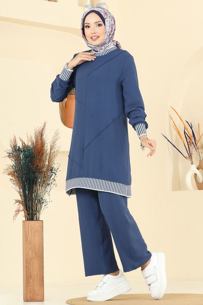 S.L. - Garni Detay Aerobin Takım 2635SL432-MS İndigo - 406689