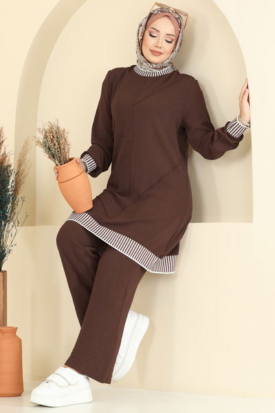 S.L. - Garni Detay Aerobin Takım 2635SL432-MS Kahve - 406755