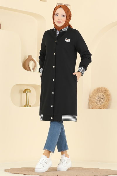 F.O.N. - Garni Detay Armalı Kap 2019FON792-MS Siyah - 419125