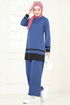 Garni Detay İkili Takım 341DVL817-MS İndigo - Thumbnail