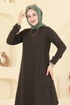 Geniş Cepli Balıksırtı Tunik 24009UKB139-MS Kahve - Thumbnail