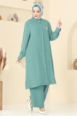 T.R.T. - Gizli Düğmeli Tesettür Takım 1974TRT545-MS Mint